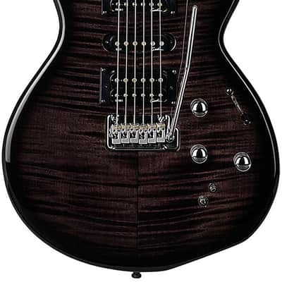 Godin 025503 xtSA - Synth Access - 3 Voice  Trans Black Flame - Electric Guitar Made In Canada image 3