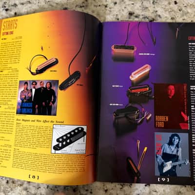 Seymour Duncan Pickup Catalog 1988 59 Alnico II Pearly Gates Staggered Flat Pro JB Trembucker quarter pound screamin demon invader Vintage 54 Broadcaster image 8