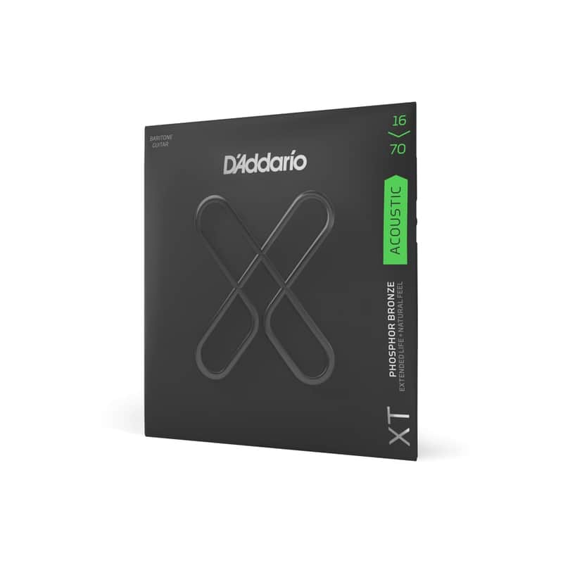 D'Addario - XTAPB1670 - Baritone Acoustic Guitar Strings - Medium, XT Phosphor Bronze Coated - 16/70 (XTAPB1670) image 1