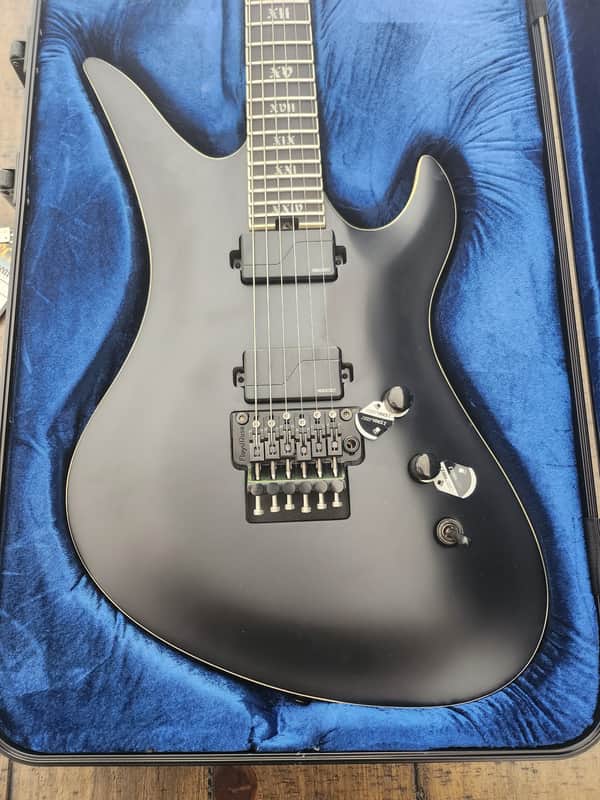 Schecter Avenger FR SLS Elite Evil Twin 2021 - Present - Satin Black image 1