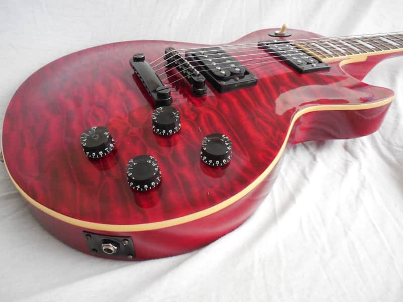 Epiphone Les Paul Classic Quilt Top 1999 Trans Red, HSC image 1