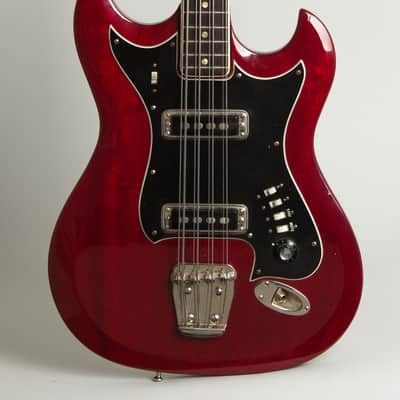 Hagstrom H-8 8-String Bass Solid Body Electric Bass Guitar (1968), ser. #723558, period chipboard case. image 3