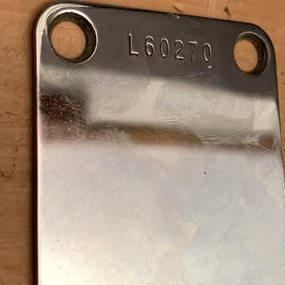 Fender L-Plate Neck plate 1965 Mustang Part w/Screws image 3