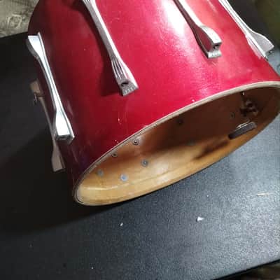 Ludwig Vintage Marching snare red sparkle 15 incher image 6
