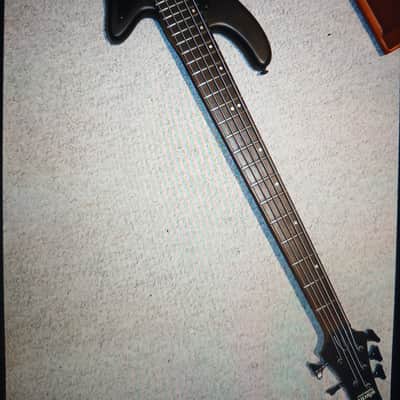 🔥 Schecter Stiletto Stealth-5 Active 5-String Bass 2010s - Satin Black 🔥 image 4