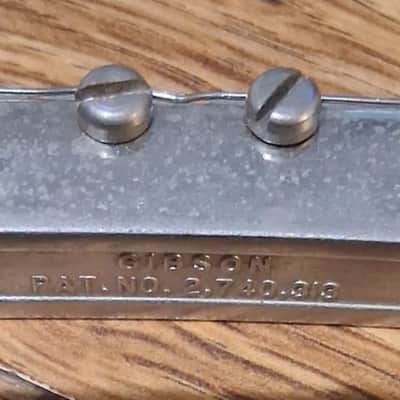Vintage Gibson ABR-1 Patent Number Bridge & Tail Piece - 1965-72 - Nickel image 4