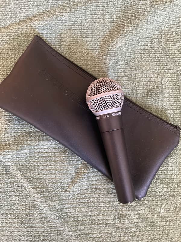 Shure SM58 Handheld Cardioid Dynamic Microphone 1984 - Present - Black image 1