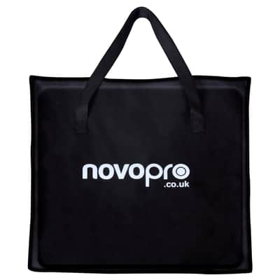 Novopro PS1XXL White Variable Height DJ Podium Stand w/ Scrims & Bag (4 Pack) image 15