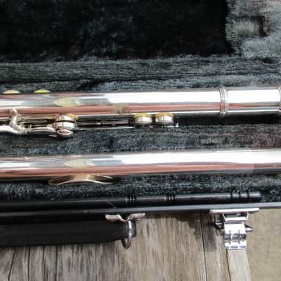 Yamaha YFL-282 Standard Open Hole Flute 2010s - Silver-Plated image 7