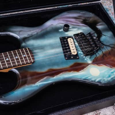 Kramer Baretta 1986 - Kline "Fantasy Night Scene" Graphic image 2