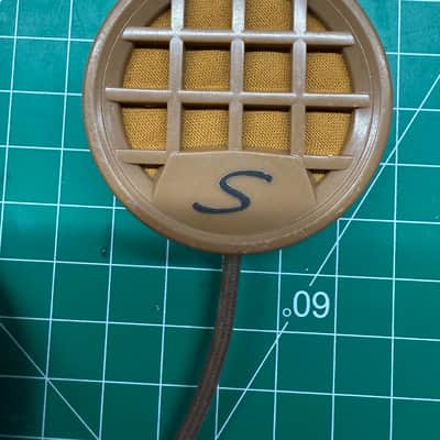 Shure CA91B RARE Waffle Harp Mic Hi-Z Silvertone 1940s-1950s - Brown Plastic image 2