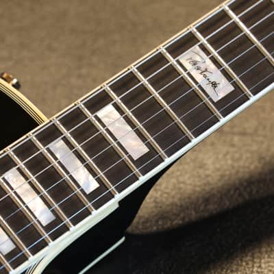 Minty! 2023 Gibson Custom Shop Peter Frampton "Phenix" Inspired Les Paul Custom 3 PUP Electric Guitar Black Ebony + COA OHSC image 8