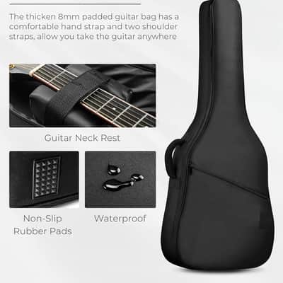 Electric Acoustic Guitar 3/4 Size - 36 Inch Acoustic Electric Guitar Cutaway Acustica Guitarra Bundle for Beginners and Students, Spruce Top, Guitarra Electro Acustica image 3