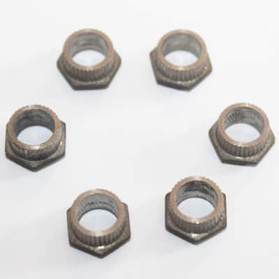 Vintage 1949 Gibson Kluson Hexagon ferrules Hex Bushing Set 1940's 1950's image 2