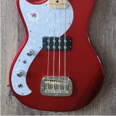 G&L Tribute Fallout Bass Short Scale Left Handed! Gig Bag Included 2021 Candy Apple Red image 1