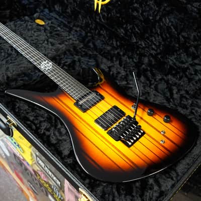 Schecter CUSTOM SHOP Synyster Gates FR-S USA Signature 6-String Electric - Vintage Sunburst with Pinstripes w/hard case image 4