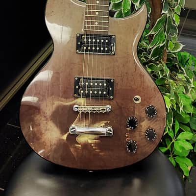 Washburn WI16 G15 Electric Guitar 2004 - Antique Brown with Art Work image 1