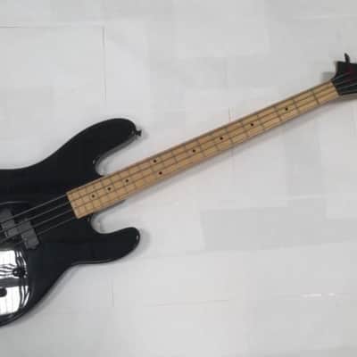 Charvel 1B Vintage Bass 1980s Black MiJ Guitar w/ Hard case image 9