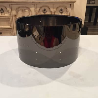 NEW DW Collector’s Series 14x8 Black Nickel Brass Snare Drum Shell w/ 20 Lugs, Workshop image 3