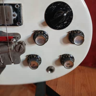 1963 Gibson EB-3 Bass – COA by No.Tom, Denmark Street – Vintage SG-Style Short Scale refinished White image 10
