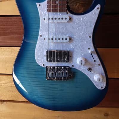 Ibanez - AZ22S1F | AZ Standard Series Electric Guitar / Transparent Turquoise Burst image 2