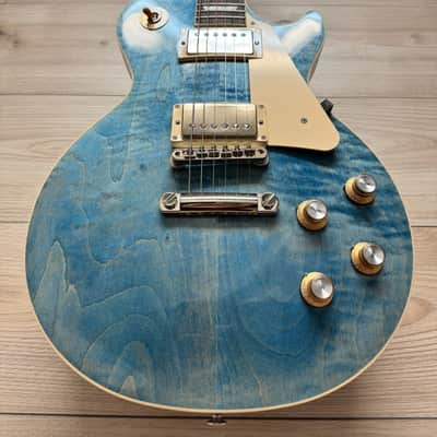 Gibson Les Paul Standard '60s Figured Top Electric Guitar - Ocean Blue #022 image 4