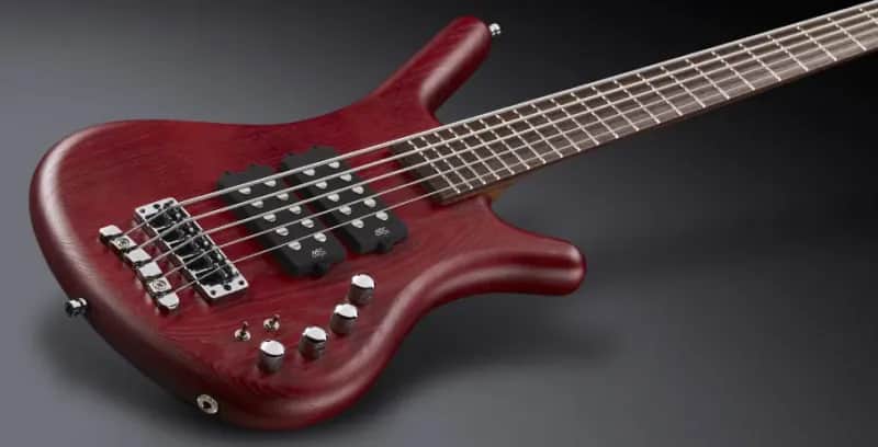 Warwick Pro Series Corvette $$ | 5 String | Burgundy Red Transparent Satin image 1