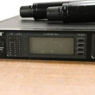 Shure UR4D Wireless Receiver w/ two UR2/SM58 Handheld Mics - L3 Band CG0128M image 4