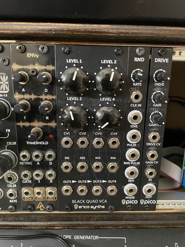Erica Synths Black Quad VCA 2014 - Present - Black image 1