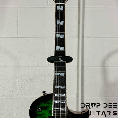 ESP USA Eclipse Electric Guitar w/ Case-Dark Green Sunburst image 11