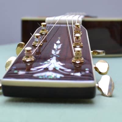 Recording King RD-227 All Solid Dreadnought Guitar with Abalone