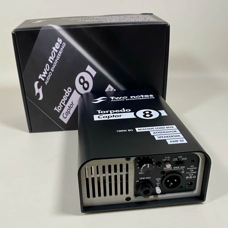 Two Notes Torpedo Captor Loadbox/Attenuator/DI - 8 Ohm 2010s - Black w/Box image 1