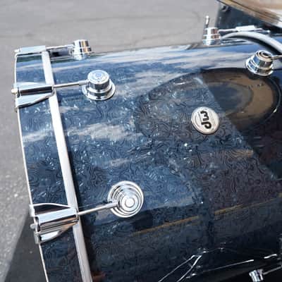 DW USA Collectors Series - Ebony Chaos - 4pc Pure Maple SSC Shell Pack With Ring's (DW - Limited Finish) image 10