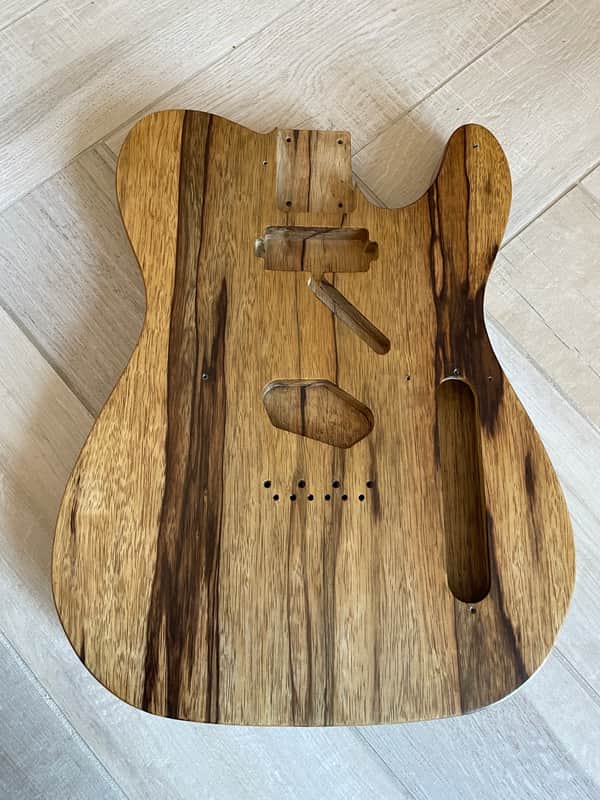 Telecaster body in Black Limba (exotic wood) image 1