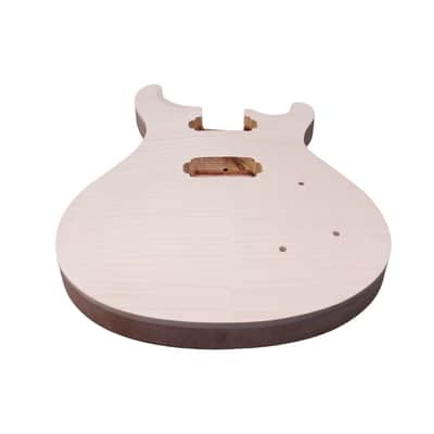 PRS Style Electric Guitar Body Flame Maple HH, Mahogany image 4
