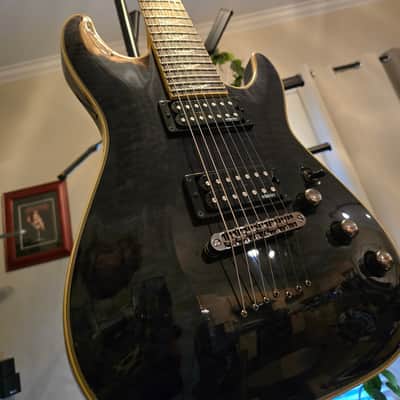 Schecter Omen Extreme-7 2010 - Present - See-Thru Black image 1