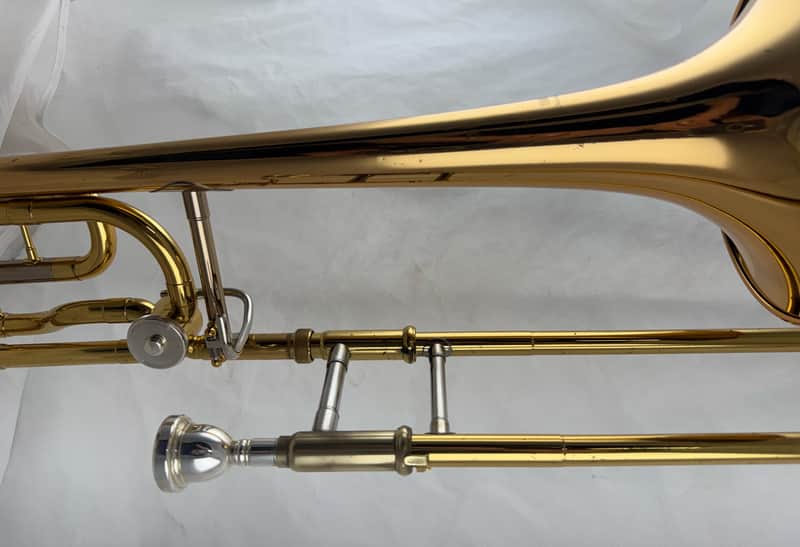 Yamaha YSL-448G Intermediate Bb/F Trombone 2010s - Lacquered Brass image 1