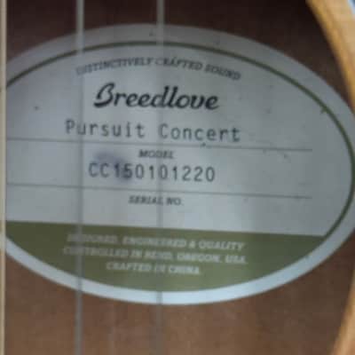 Breedlove Pursuit Concert CE LTD Red Cedar/Mahogany Concert with Built-in Electronics OPEN TO OFFERS image 4