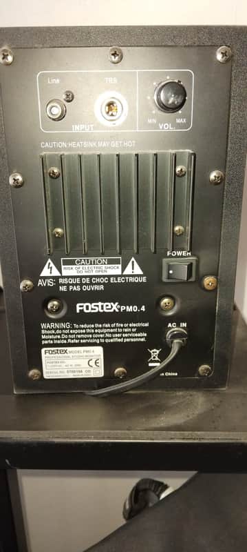 Fostex PM0.4 3" Studio Monitors (Pair) 2010s - Black - SPARES OR REPAIR image 1