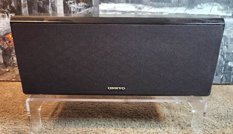 Onkyo Onkyo SKC-520C 2-way bass-reflex center channel home theater speaker 90s - Black image 1