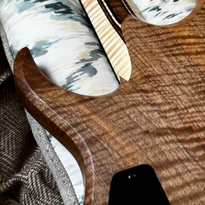 Carillion Polaris 7 Fan Fret - One Piece Old Stock Figured Walnut image 19
