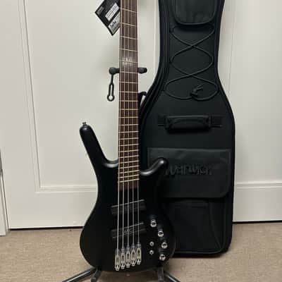 Warwick RockBass Corvette Multi-Scale 5 String Bass Guitar 2025 - Solid Black Satin image 1