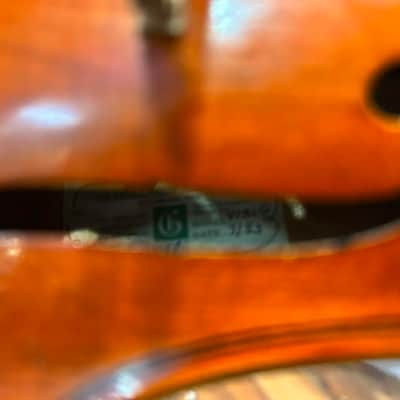 4/4 Violin A. R. Seidel Mittenwald Obb. Handmade Copy of Antonius Stradivarius- Made in 7/83 East Germany - Model V131G Registration No.H4441 image 13
