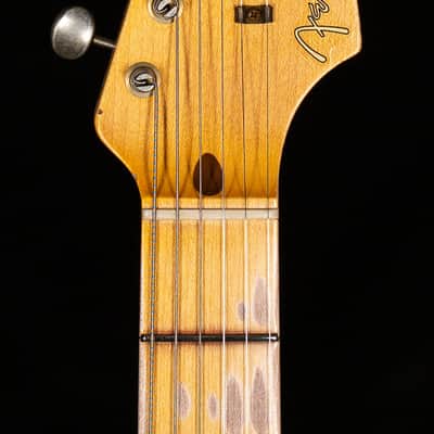 Fender Custom Shop 1958 Stratocaster Relic Faded Aged Chocolate 3-Color Sunburst (571) image 5