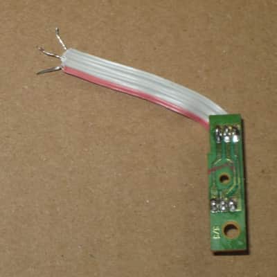 very lightly used genuine BOSS LED (has white bulb that lights RED) from BF-3 Flanger (NO pedal included) on very small green rectangle shape circuit board with three wire ribbon (genuine Boss item)  2000s to 2020s (specifically from 2018) image 21