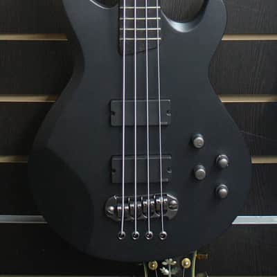 Cort EVL Z6B 2007 Korea Black Satin Evil Gothic Bass with EMG and Ebony Fingerboard Rare NOS image 1