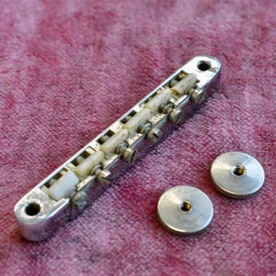 Vintage Gibson 1965 ABR-1 Bridge Chrome - NO patent Number RARE w/ nylon saddles image 2