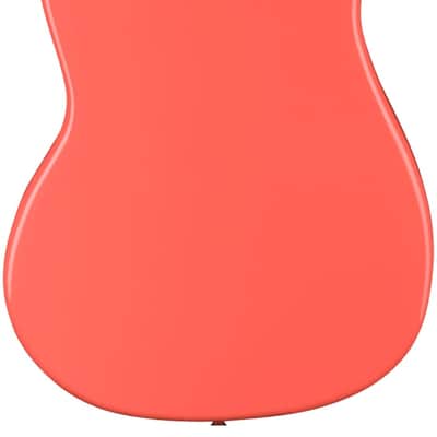 Squier Sonic Bronco Bass - Tahitian Coral image 2