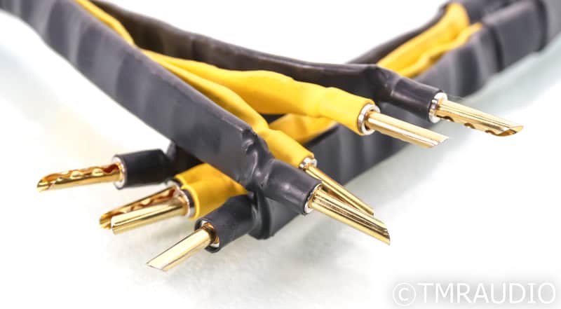 Analysis Plus Black Mesh Oval 9 Speaker Cables; 2.5m Pair image 1