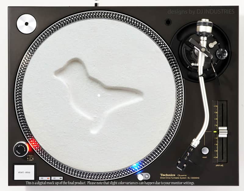 DJ Industries MDMA Dove - DJ slipmat for vinyl LP record player turntable image 1